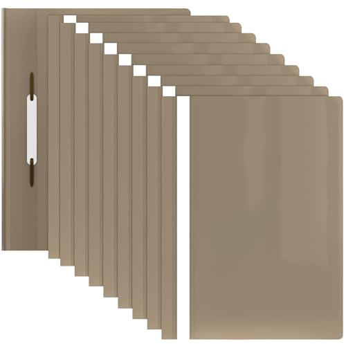 ACROPAQ - 10 x Schnellhefter A4 - Transparente Vorderseite und farbige Rückseite, Hefter A4 für bis zu 70 Seiten, Pastell-Khaki, Professionelle und einfache Organisation - Plastik File Folder, Mappen ACROPAQ - 10 x Schnellhefter A4 - Transparente Vorderseite und farbige Rückseite, Hefter A4 für bis zu 70 Seiten, Pastell-Khaki, Professionelle und einfache Organisation - Plastik File Folder, Mappen von ACROPAQ