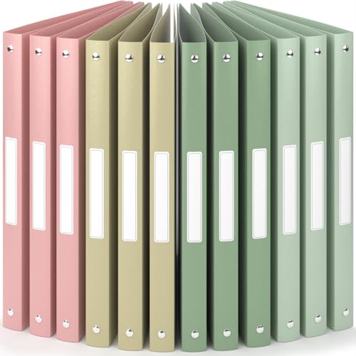 ACROPAQ - 12 x Ringbuch A4 - Mit 4 Ringen, Mit Rückenetiketten, Rückenbreite 2,5 cm, Erde, Natur Farbkollektion - Ringhefter, Ringordner, Ordner A4 Schmal, Ringmappe A4, Schulordner ACROPAQ - 12 x Ringbuch A4 - Mit 4 Ringen, Mit Rückenetiketten, Rückenbreite 2,5 cm, Erde, Natur Farbkollektion - Ringhefter, Ringordner, Ordner A4 Schmal, Ringmappe A4, Schulordner von ACROPAQ