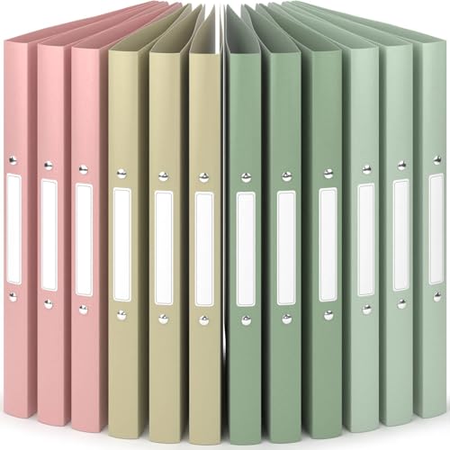 ACROPAQ - 12 x Ringbuch A4 - Mit 2 Ringen, Mit Rückenetiketten, Rückenbreite 2,5 cm, Erde, Natur Farbkollektion - Ringhefter, Ringordner, Ordner A4 Schmal, Ringmappe A4, Schulordner ACROPAQ - 12 x Ringbuch A4 - Mit 2 Ringen, Mit Rückenetiketten, Rückenbreite 2,5 cm, Erde, Natur Farbkollektion - Ringhefter, Ringordner, Ordner A4 Schmal, Ringmappe A4, Schulordner von ACROPAQ