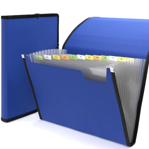 ACROPAQ Erweiterbarer Aktenorganisator - Premium Erweiterbarer Aktenorganisator in A4-Größe mit 13 Taschen - Dunkelblau - Hochleistungs-Akkordeon-Aktenordner für Dokumente und Papiere ACROPAQ Erweiterbarer Aktenorganisator - Premium Erweiterbarer Aktenorganisator in A4-Größe mit 13 Taschen - Dunkelblau - Hochleistungs-Akkordeon-Aktenordner für Dokumente und Papiere von ACROPAQ