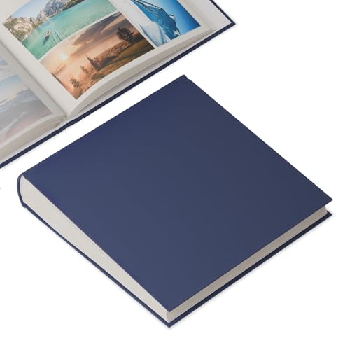 ACROPAQ Fotobuch - 100 Seiten, Bis zu 600 Fotos, Für 9x13 cm, 10x15 cm und 13x18 cm, Fotoalbum zum selbstgestalten, Leinenhülle Dunkelblaues - Album Zum Einkleben, Fotoalben ACROPAQ Fotobuch - 100 Seiten, Bis zu 600 Fotos, Für 9x13 cm, 10x15 cm und 13x18 cm, Fotoalbum zum selbstgestalten, Leinenhülle Dunkelblaues - Album Zum Einkleben, Fotoalben von ACROPAQ