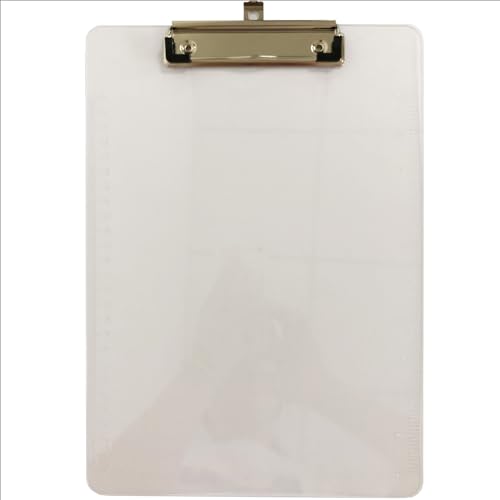 ACROPAQ Klemmbrett A4-1 x Transparentes Klemmbrett A4 PS - Vielseitig, langlebig und stilvoll - Perfekt für Büro und Schule ACROPAQ Klemmbrett A4-1 x Transparentes Klemmbrett A4 PS - Vielseitig, langlebig und stilvoll - Perfekt für Büro und Schule von ACROPAQ