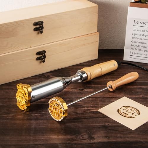 ACRSIKR Brennstempel für Holz Eigenes Logo, Personalisiertes Stempel,Metall-Brandeisen für Leder Holz Backen Geschenke ACRSIKR Brennstempel für Holz Eigenes Logo, Personalisiertes Stempel,Metall-Brandeisen für Leder Holz Backen Geschenke von ACRSIKR
