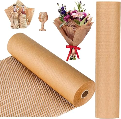 Wabenpapier Verpackungsmaterial, Wabenpapier Rolle, Verpackungsmaterial,für Versand Geschirr und Verpackung Porzellan, Lagerung, Tassen, 30 cm x 30 M Wabenpapier Verpackungsmaterial, Wabenpapier Rolle, Verpackungsmaterial,für Versand Geschirr und Verpackung Porzellan, Lagerung, Tassen, 30 cm x 30 M von ACTIUSIS