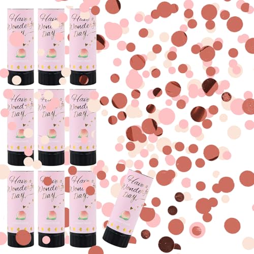 Konfettikanone, ACTOYS 10 Stück Handheld Konfetti Poppers, Konfetti Kanone Biologisch Abbaubar, Konfetti Shooter, Konfetti Kanone Gold, für Hochzeit, Geburtstag, Babyparty, Party Konfettikanone, ACTOYS 10 Stück Handheld Konfetti Poppers, Konfetti Kanone Biologisch Abbaubar, Konfetti Shooter, Konfetti Kanone Gold, für Hochzeit, Geburtstag, Babyparty, Party von ACTOYS