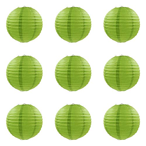 ACVIP Papier Papierlaternen Laternen Hängedeko Lampion Lampenschirme Für Hochzeit Party grün (10cm) von ACVIP