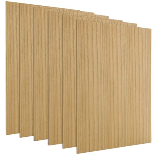 MDF-Holzbretter, 30,5 x 40,6 x 0,3 cm dicke Holzdielen, unlackierte Holzplatte, doppelseitig furnierte MDF-Platte für Bastelarbeiten, Malerei, Gravur, 6 Stück MDF-Holzbretter, 30,5 x 40,6 x 0,3 cm dicke Holzdielen, unlackierte Holzplatte, doppelseitig furnierte MDF-Platte für Bastelarbeiten, Malerei, Gravur, 6 Stück von ACXFOND