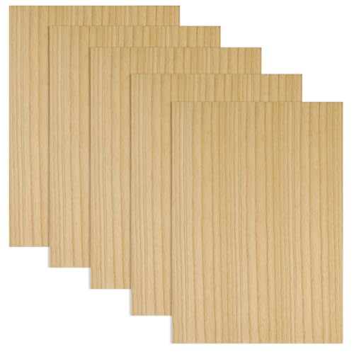 MDF-Holzbretter, 30,5 x 43,2 cm dick, unlackierte Holzplatten, doppelseitig furnierte MDF-Platte für Bastelarbeiten, Malerei, Gravur, 5 Stück von ACXFOND
