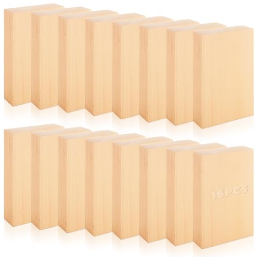 Unlackierte Holzblöcke zum Basteln, 12,7 x 7,6 x 2,5 cm, MDF Unlackierte Holzblöcke zum Basteln, 12,7 x 7,6 x 2,5 cm, MDF von ACXFOND