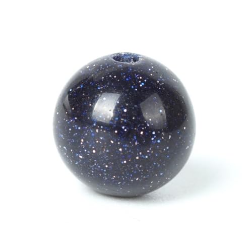 100Pcs Naturstein Perlen 8mm Blauer Sand Runde lose Edelstein Energie Heilung Perlen Loch Größe 1mm DIY glatte Perlen für Armband Halskette Ohrringe Schmuck machen 100Pcs Naturstein Perlen 8mm Blauer Sand Runde lose Edelstein Energie Heilung Perlen Loch Größe 1mm DIY glatte Perlen für Armband Halskette Ohrringe Schmuck machen von ACYUNLEI