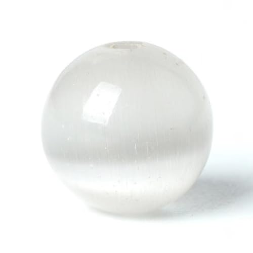 100Pcs Naturstein Perlen 8mm Weißes Katzenauge Runde lose Edelstein Energie Heilung Perlen Loch Größe 1mm DIY glatte Perlen für Armband Halskette Ohrringe Schmuck machen 100Pcs Naturstein Perlen 8mm Weißes Katzenauge Runde lose Edelstein Energie Heilung Perlen Loch Größe 1mm DIY glatte Perlen für Armband Halskette Ohrringe Schmuck machen von ACYUNLEI