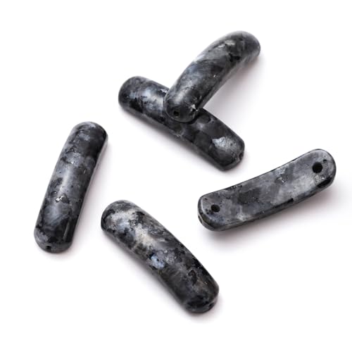 5 STÜCK Natürlicher Schwarzer Labradorit Rechteckige Gebogene Perlen Edelstein Anhänger Verbinder für DIY Armband Halskette Schmuckherstellung 5 STÜCK Natürlicher Schwarzer Labradorit Rechteckige Gebogene Perlen Edelstein Anhänger Verbinder für DIY Armband Halskette Schmuckherstellung von ACYUNLEI