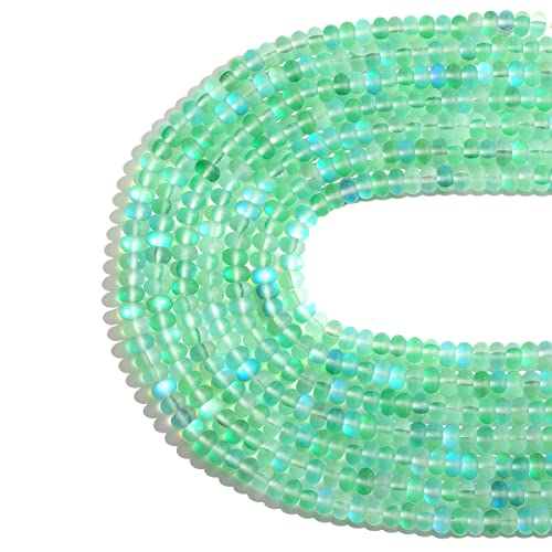 5x8mm Grün Matte Aurora Kristall Glasperlen Lose Rondelle Scheibe Perlen mattiert Mondstein für Schmuckherstellung 5x8mm Grün Matte Aurora Kristall Glasperlen Lose Rondelle Scheibe Perlen mattiert Mondstein für Schmuckherstellung von ACYUNLEI