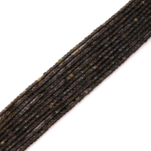 Facettierte natürliche 2-3mm Goldener Obsidian Würfel Quadrat lose Perlen Edelstein kleine lose Perlen Heilung Kristall Energie Stein für DIY-Schmuck machen 15" Facettierte natürliche 2-3mm Goldener Obsidian Würfel Quadrat lose Perlen Edelstein kleine lose Perlen Heilung Kristall Energie Stein für DIY-Schmuck machen 15" von ACYUNLEI