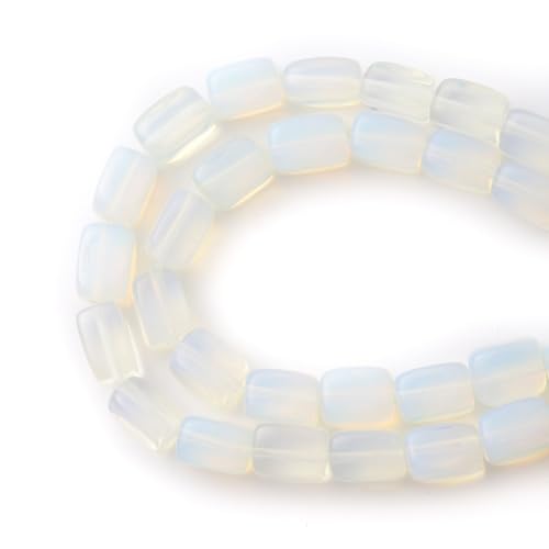Natürliche Opal Würfelperlen 8x12mm Lose quadratische Perlen für DIY Schmuckherstellung Armketten Halsketten Basteln DIY Zubehör von ACYUNLEI
