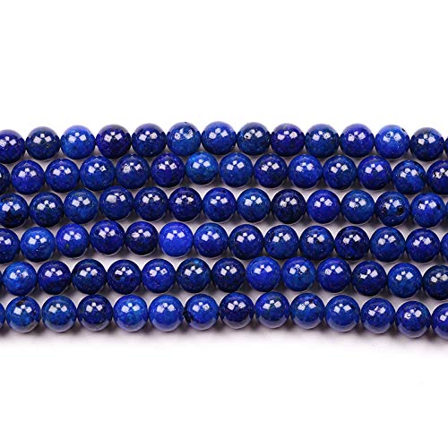 Naturstein 4mm Lapislazuli Runde Kristall Energie Stein Perlen lose Edelstein DIY glatte Perlen für Armband Halskette Ohrringe Schmuck machen von ACYUNLEI