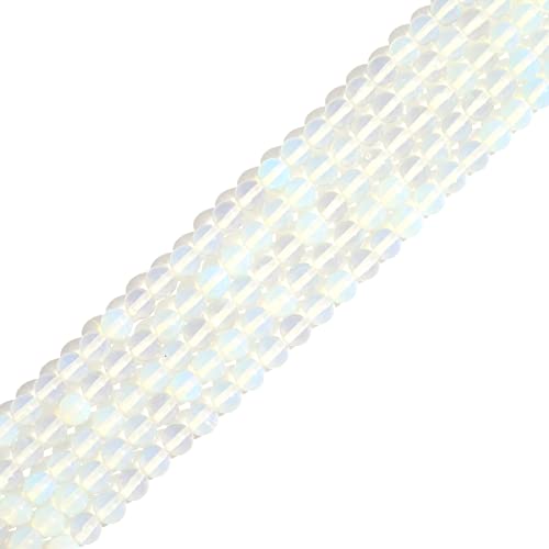 Naturstein 8mm Opal Runde Kristall Energie Stein Perlen lose Edelstein DIY glatte Perlen für Armband Halskette Ohrringe Schmuck machen von ACYUNLEI