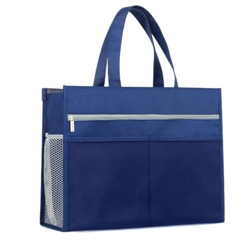 Wasserdichte Oxford-Stoff-Aktentasche mit Reißverschluss, Schreibwarentasche, Aktenordner-Aufbewahrungstasche, Schreibwaren-Aufbewahrungstasche, Schule, Bürobedarf, Studenten, Lehrer, Eltern, Mitarbei von AD-BCrbgen