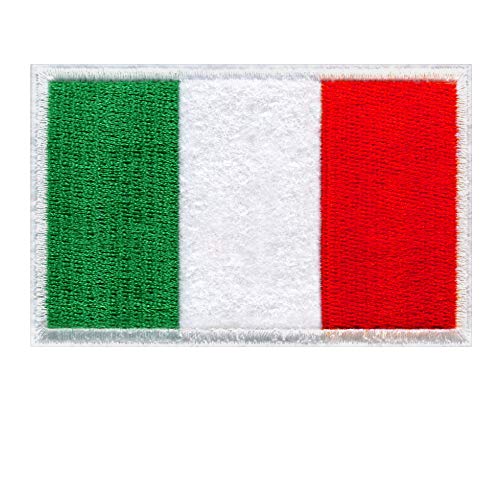Patch Italien Flagge – 8.5 x 5.6 cm - Italien Flicken zum Aufbügeln Flaggen Emblem Aufnäher Airsoft Aufkleber Erwachsene für Rucksäcke Bügelflicken Jeans Custom Geschenke von ADA PLAZA