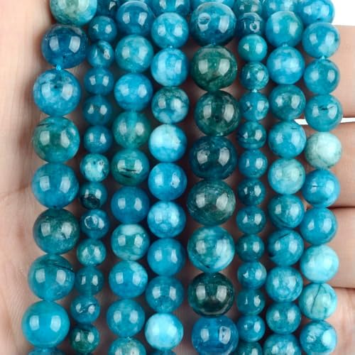 Natursteinperlen 4 6 8 10mm Tigerauge Lava Amazonit Türkisen Verkrustete Achate Jaspers Perlen Für Schmuckherstellung DIY Armband Halskette von ADAOQIN