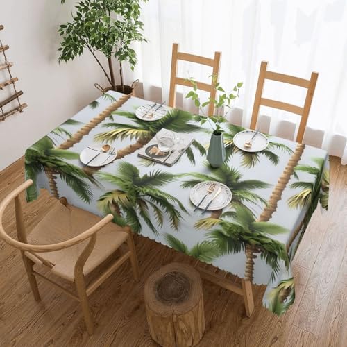 ADAhgu 3D-Tischdecke mit Palmen-Druck, vielseitig, 137 x 183 cm, wiederverwendbar, Esstischabdeckung für Hochzeiten im Freien ADAhgu 3D-Tischdecke mit Palmen-Druck, vielseitig, 137 x 183 cm, wiederverwendbar, Esstischabdeckung für Hochzeiten im Freien von ADAhgu