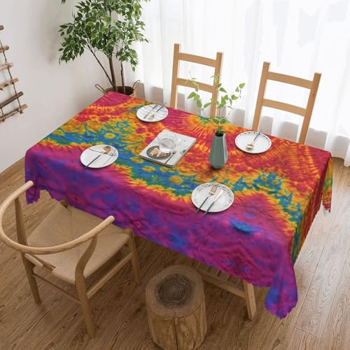 ADAhgu Batik-Tischdecke mit Hippie-Druck, vielseitig, 137 x 183 cm, wiederverwendbar, Esstischabdeckung für Hochzeiten und draußen ADAhgu Batik-Tischdecke mit Hippie-Druck, vielseitig, 137 x 183 cm, wiederverwendbar, Esstischabdeckung für Hochzeiten und draußen von ADAhgu