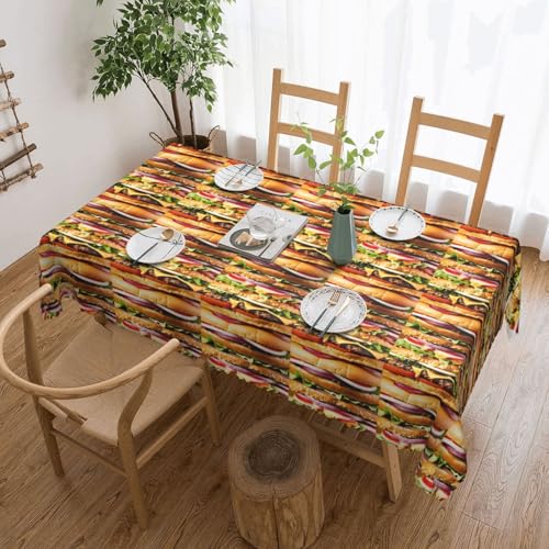ADAhgu Essensmuster, lustiger Druck, vielseitig, 137 x 183 cm, wiederverwendbar, Esstischabdeckung für Hochzeiten im Freien ADAhgu Essensmuster, lustiger Druck, vielseitig, 137 x 183 cm, wiederverwendbar, Esstischabdeckung für Hochzeiten im Freien von ADAhgu