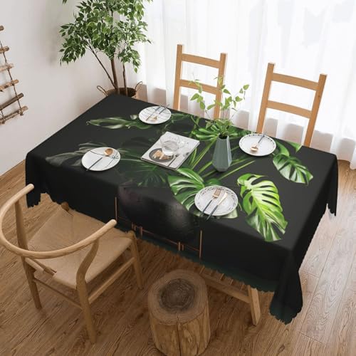 ADAhgu Monstera Deliciosa Tischdecke mit Bananenpalmendruck, vielseitig, 137 x 183 cm, wiederverwendbar, Esstischabdeckung für Hochzeiten im Freien ADAhgu Monstera Deliciosa Tischdecke mit Bananenpalmendruck, vielseitig, 137 x 183 cm, wiederverwendbar, Esstischabdeckung für Hochzeiten im Freien von ADAhgu