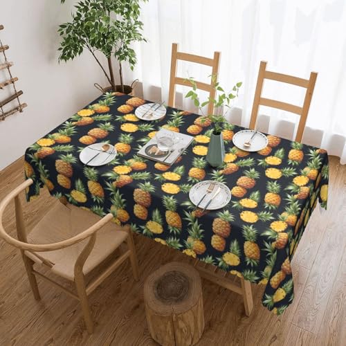 ADAhgu Sommer-Tischdecke mit Ananas-Druck, vielseitig, 137 x 183 cm, wiederverwendbar, Esstischabdeckung für Hochzeiten und draußen ADAhgu Sommer-Tischdecke mit Ananas-Druck, vielseitig, 137 x 183 cm, wiederverwendbar, Esstischabdeckung für Hochzeiten und draußen von ADAhgu