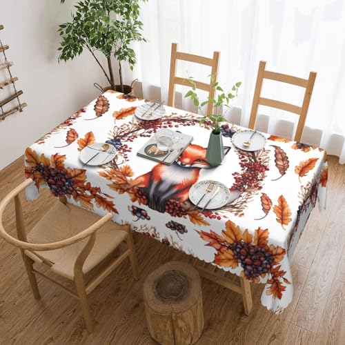 ADAhgu Tischdecke, Motiv: Cartoon-Fuchs, vielseitig, 137 x 183 cm, wiederverwendbar, Esstischabdeckung für Hochzeiten im Freien ADAhgu Tischdecke, Motiv: Cartoon-Fuchs, vielseitig, 137 x 183 cm, wiederverwendbar, Esstischabdeckung für Hochzeiten im Freien von ADAhgu