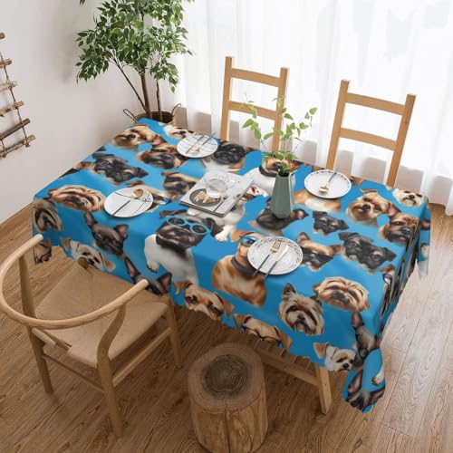 ADAhgu Tischdecke, Motiv: Deutsch Kurzhaar mit Brille, vielseitig, 137 x 183 cm, wiederverwendbar, Esstischabdeckung für Hochzeiten im Freien ADAhgu Tischdecke, Motiv: Deutsch Kurzhaar mit Brille, vielseitig, 137 x 183 cm, wiederverwendbar, Esstischabdeckung für Hochzeiten im Freien von ADAhgu