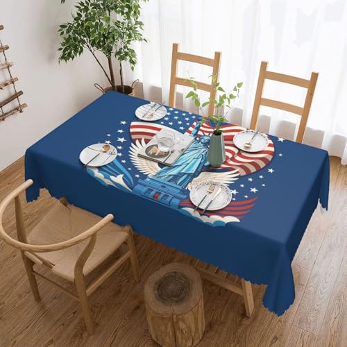 ADAhgu Tischdecke, Motiv: Freiheitsstatue, vielseitig, 137 x 183 cm, wiederverwendbar, Esstischabdeckung für Hochzeiten und draußen ADAhgu Tischdecke, Motiv: Freiheitsstatue, vielseitig, 137 x 183 cm, wiederverwendbar, Esstischabdeckung für Hochzeiten und draußen von ADAhgu