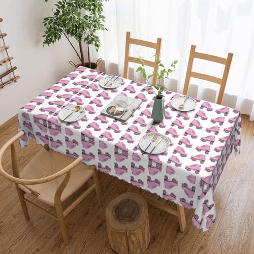 ADAhgu Tischdecke, Retro-Rollschuh-Druck, vielseitig, 137,2 x 183,9 cm, wiederverwendbar, Esstischabdeckung für Hochzeiten und draußen ADAhgu Tischdecke, Retro-Rollschuh-Druck, vielseitig, 137,2 x 183,9 cm, wiederverwendbar, Esstischabdeckung für Hochzeiten und draußen von ADAhgu