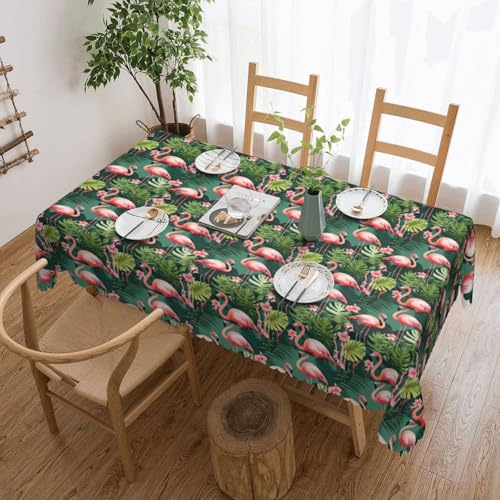 ADAhgu Tischdecke mit pinkem Flamingo-Druck, vielseitig, 137 x 183 cm, wiederverwendbar, Esstischabdeckung für Hochzeiten und draußen ADAhgu Tischdecke mit pinkem Flamingo-Druck, vielseitig, 137 x 183 cm, wiederverwendbar, Esstischabdeckung für Hochzeiten und draußen von ADAhgu