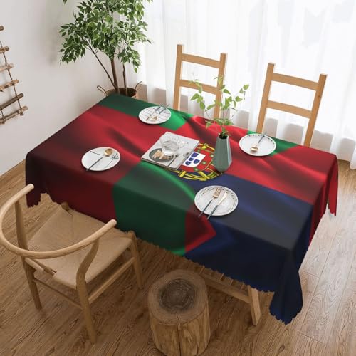 ADAhgu Tischdecke mit portugiesischer Flagge, vielseitig, 137 x 183 cm, wiederverwendbar, Esstischabdeckung für Hochzeiten und draußen ADAhgu Tischdecke mit portugiesischer Flagge, vielseitig, 137 x 183 cm, wiederverwendbar, Esstischabdeckung für Hochzeiten und draußen von ADAhgu