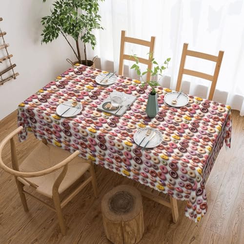 ADAhgu Verschiedene Geschmacksrichtungen von Donuts, vielseitig, 137,2 x 183,9 cm, wiederverwendbar, Esstischabdeckung für Hochzeiten und draußen ADAhgu Verschiedene Geschmacksrichtungen von Donuts, vielseitig, 137,2 x 183,9 cm, wiederverwendbar, Esstischabdeckung für Hochzeiten und draußen von ADAhgu