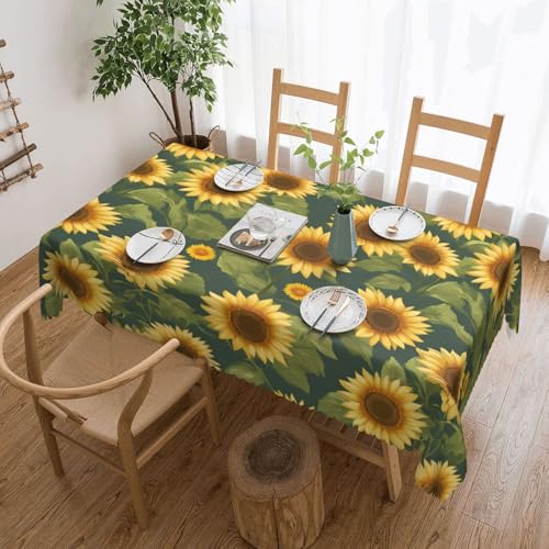 ADAhgu Vielseitige Tischdecke, Motiv: Blühender Sonnenfluss, 137 x 183 cm, wiederverwendbar, Esstischabdeckung für Hochzeiten und draußen ADAhgu Vielseitige Tischdecke, Motiv: Blühender Sonnenfluss, 137 x 183 cm, wiederverwendbar, Esstischabdeckung für Hochzeiten und draußen von ADAhgu