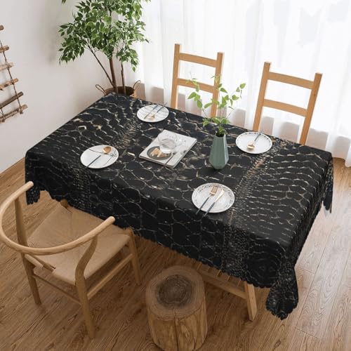 ADAhgu Vielseitige Tischdecke mit Schlangenhaut-Druck, 137 x 183 cm, wiederverwendbar, Esstischabdeckung für Hochzeiten im Freien ADAhgu Vielseitige Tischdecke mit Schlangenhaut-Druck, 137 x 183 cm, wiederverwendbar, Esstischabdeckung für Hochzeiten im Freien von ADAhgu
