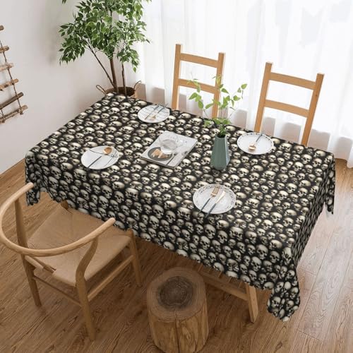 ADAhgu Vielseitige Tischdecke mit Totenkopf-Motiv, wiederverwendbar, für Hochzeiten, Outdoor, 137 x 183 cm ADAhgu Vielseitige Tischdecke mit Totenkopf-Motiv, wiederverwendbar, für Hochzeiten, Outdoor, 137 x 183 cm von ADAhgu