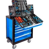 ADB LIGHTNING Werkstattwagen befüllt blau 7 Schubladen von ADB