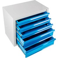 ADB MAMMUT Schubladenschrank lichtgrau, lichtblau 5 Schubladen 70,0 x 43,5 x 60,0 cm ADB MAMMUT Schubladenschrank lichtgrau, lichtblau 5 Schubladen 70,0 x 43,5 x 60,0 cm von ADB