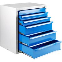 ADB MAMMUT Schubladenschrank lichtgrau, lichtblau 6 Schubladen 70,0 x 43,5 x 75,0 cm ADB MAMMUT Schubladenschrank lichtgrau, lichtblau 6 Schubladen 70,0 x 43,5 x 75,0 cm von ADB