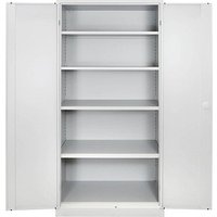 ADB Stahlschrank 40752 lichtgrau 92,0 x 60,0 x 195,0 cm, aufgebaut von ADB