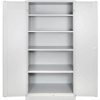 ADB Stahlschrank 40956 lichtgrau 92,0 x 42,0 x 195,0 cm, aufgebaut von ADB