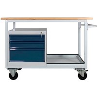 ADB Werkbank Eko lichtgrau, anthrazitgrau 3 Schubladen 130,0 x 60,0 x 85,0 cm ADB Werkbank Eko lichtgrau, anthrazitgrau 3 Schubladen 130,0 x 60,0 x 85,0 cm von ADB