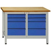 ADB Werkbank lichtgrau, RAL 5012 8 Schubladen 120,0 x 60,0 x 84,0 cm ADB Werkbank lichtgrau, RAL 5012 8 Schubladen 120,0 x 60,0 x 84,0 cm von ADB