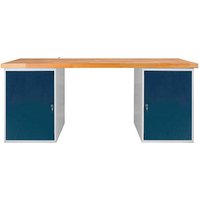 ADB Werkbank lichtgrau, anthrazitgrau 200,0 x 75,0 x 85,0 cm ADB Werkbank lichtgrau, anthrazitgrau 200,0 x 75,0 x 85,0 cm von ADB