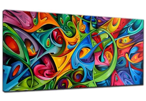 Diamond Painting Erwachsene, 5D Diamond Painting Groß XXL Farbe 30x70cm, DIY Graffiti Diamant Painting Bilder Kreuzstich Crystal Arts Craft Malerei Kits, Diamond Painting Set für Home Wand Dekor N-9 von ADCCAT