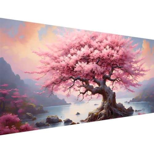 Diamond Painting Groß XXL 225x90cm, 5D Diamond Painting Kirschblüten See, DIY Full Diamond Painting Eckige Steine Bastelset Erwachsene, Malen Nach Zahlen Diamond Painting Geschenk Zimmer Deko T-1 Diamond Painting Groß XXL 225x90cm, 5D Diamond Painting Kirschblüten See, DIY Full Diamond Painting Eckige Steine Bastelset Erwachsene, Malen Nach Zahlen Diamond Painting Geschenk Zimmer Deko T-1 von ADCCAT