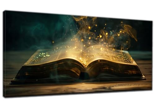 Magisches Buch Diamond Painting Groß XXL 30x70cm, 5D Geheimnis, Full Eckige Steine Bastelset Erwachsene, Malen Nach Zahlen Geschenk Zimmer Deko X-4 von ADCCAT